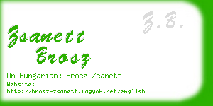 zsanett brosz business card